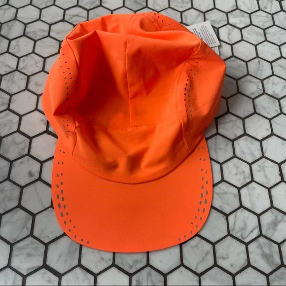 Lululemon Race Kit Hat Reflective Orange Size Large/XL - Picture 2 of 11